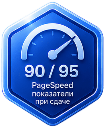 PageSpeed 95 из 95 при сдаче проекта